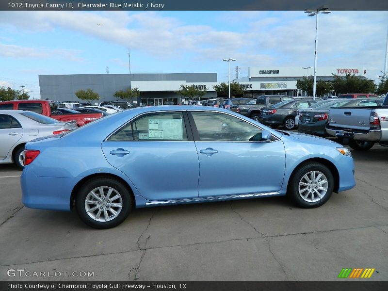 Clearwater Blue Metallic / Ivory 2012 Toyota Camry LE