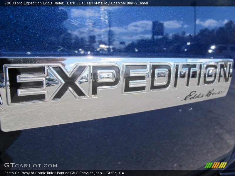 Dark Blue Pearl Metallic / Charcoal Black/Camel 2008 Ford Expedition Eddie Bauer