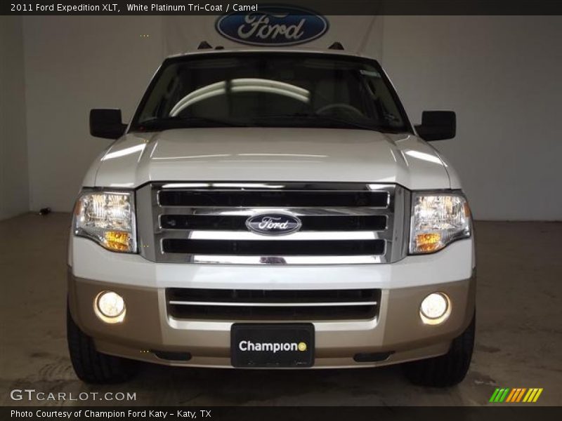 White Platinum Tri-Coat / Camel 2011 Ford Expedition XLT