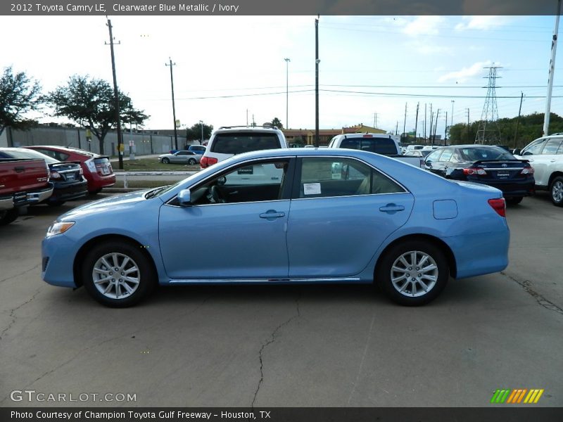 Clearwater Blue Metallic / Ivory 2012 Toyota Camry LE