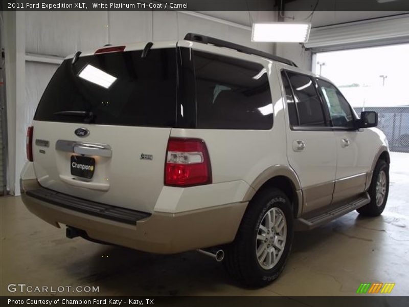 White Platinum Tri-Coat / Camel 2011 Ford Expedition XLT