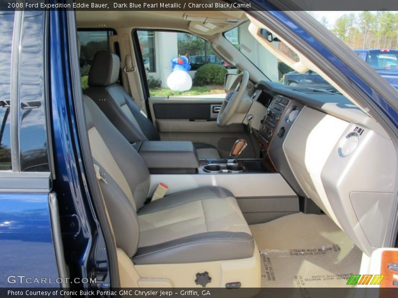 Dark Blue Pearl Metallic / Charcoal Black/Camel 2008 Ford Expedition Eddie Bauer