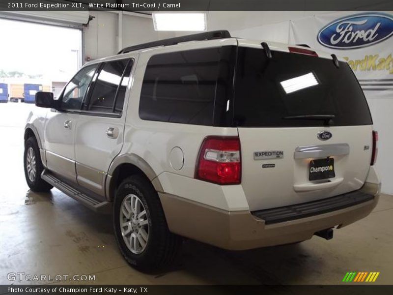 White Platinum Tri-Coat / Camel 2011 Ford Expedition XLT