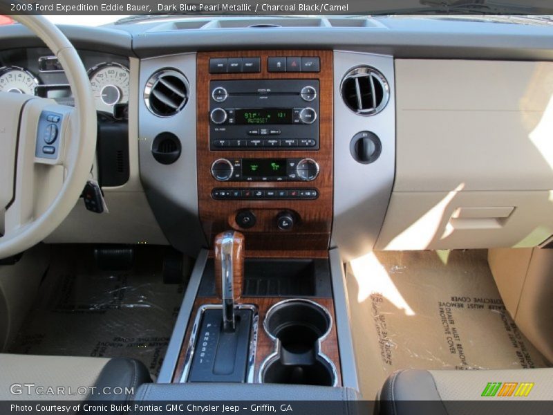 Dark Blue Pearl Metallic / Charcoal Black/Camel 2008 Ford Expedition Eddie Bauer