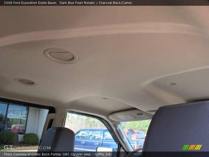Dark Blue Pearl Metallic / Charcoal Black/Camel 2008 Ford Expedition Eddie Bauer