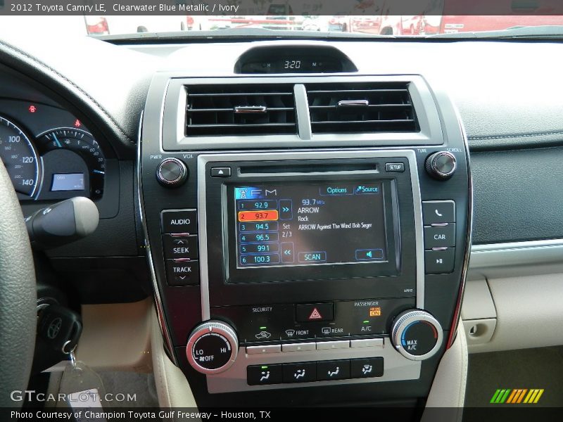 Clearwater Blue Metallic / Ivory 2012 Toyota Camry LE