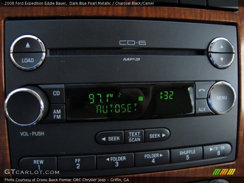 Dark Blue Pearl Metallic / Charcoal Black/Camel 2008 Ford Expedition Eddie Bauer