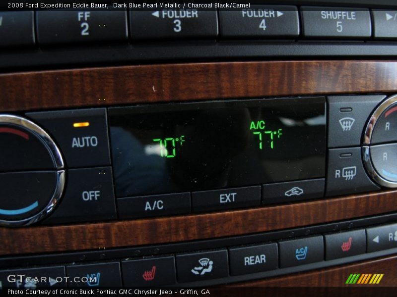 Dark Blue Pearl Metallic / Charcoal Black/Camel 2008 Ford Expedition Eddie Bauer