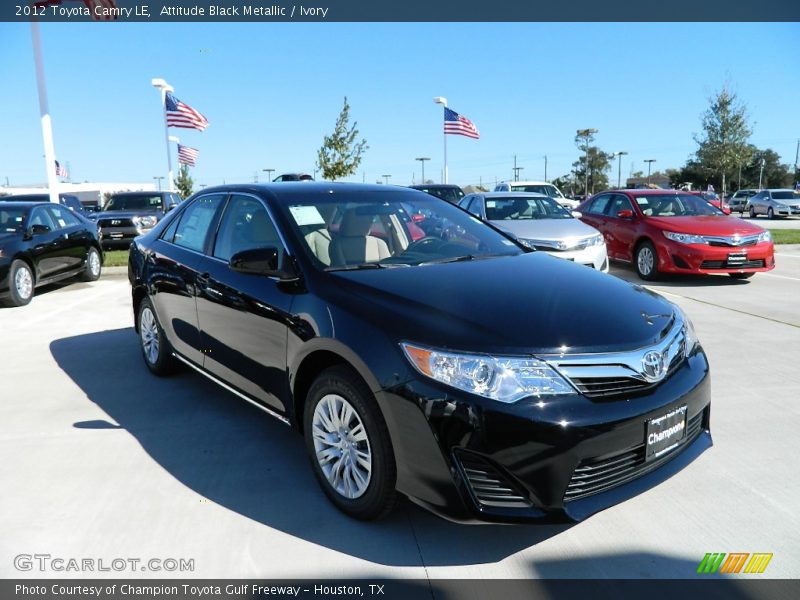 Attitude Black Metallic / Ivory 2012 Toyota Camry LE