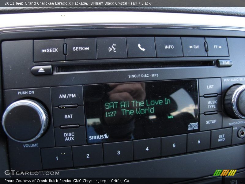 Audio System of 2011 Grand Cherokee Laredo X Package