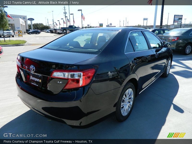 Attitude Black Metallic / Ivory 2012 Toyota Camry LE