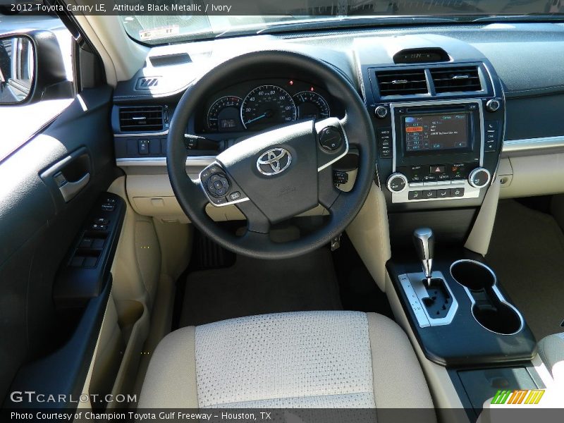 Attitude Black Metallic / Ivory 2012 Toyota Camry LE