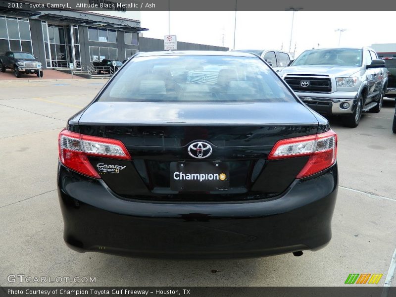 Attitude Black Metallic / Ash 2012 Toyota Camry L