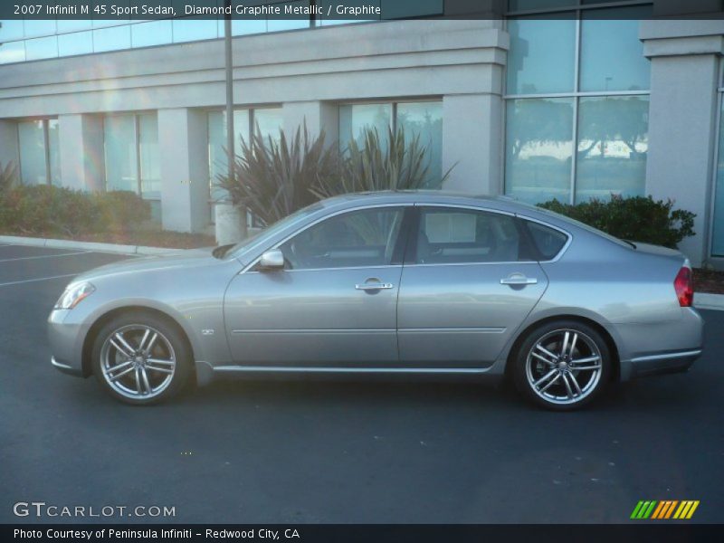 Diamond Graphite Metallic / Graphite 2007 Infiniti M 45 Sport Sedan