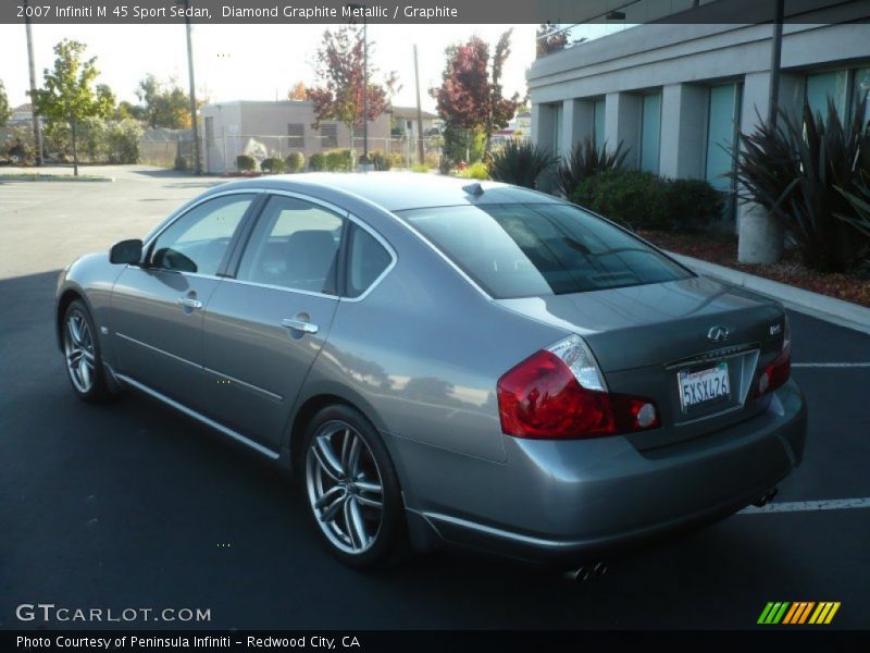 Diamond Graphite Metallic / Graphite 2007 Infiniti M 45 Sport Sedan