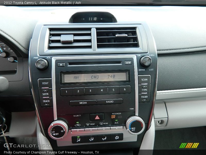 Attitude Black Metallic / Ash 2012 Toyota Camry L