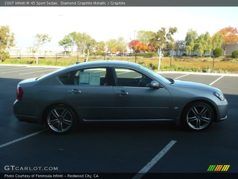 Diamond Graphite Metallic / Graphite 2007 Infiniti M 45 Sport Sedan