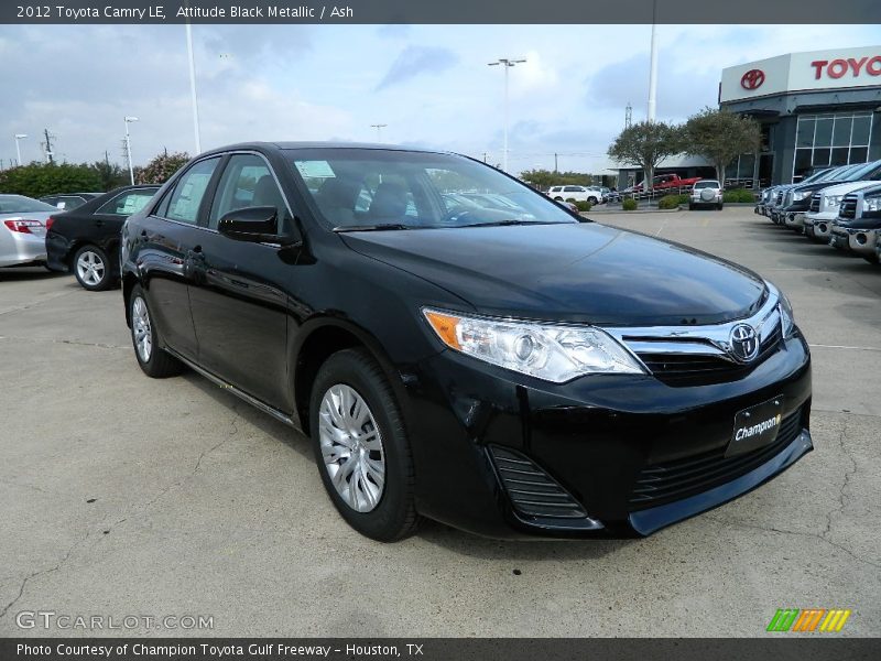 Attitude Black Metallic / Ash 2012 Toyota Camry LE