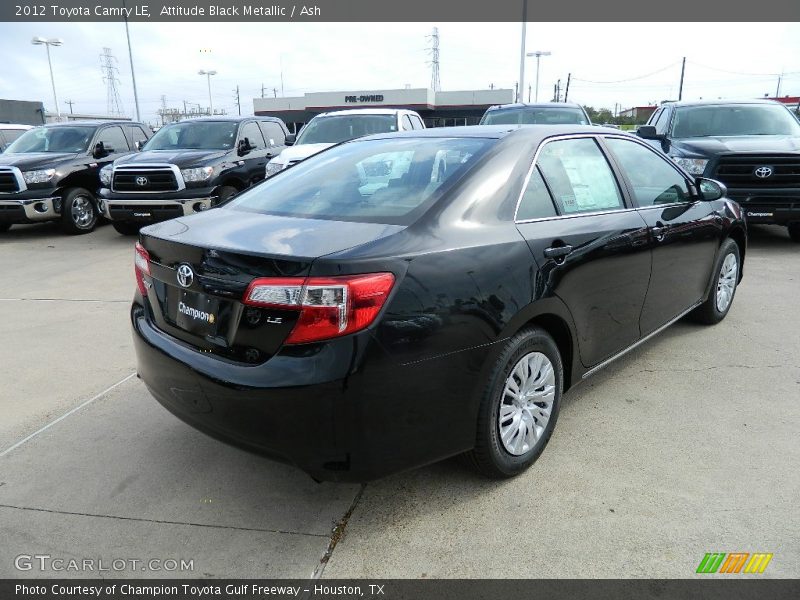 Attitude Black Metallic / Ash 2012 Toyota Camry LE