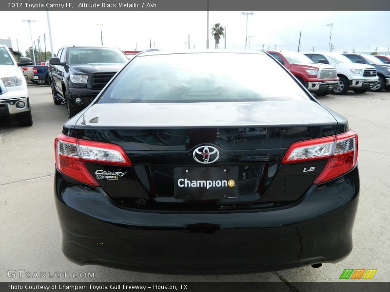 Attitude Black Metallic / Ash 2012 Toyota Camry LE