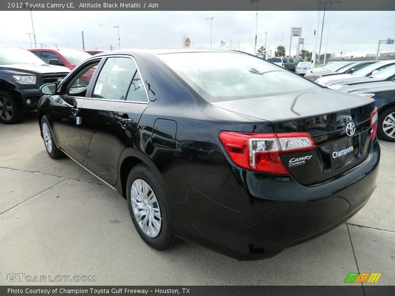 Attitude Black Metallic / Ash 2012 Toyota Camry LE