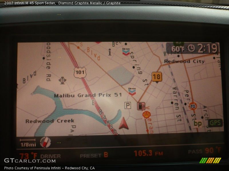 Diamond Graphite Metallic / Graphite 2007 Infiniti M 45 Sport Sedan