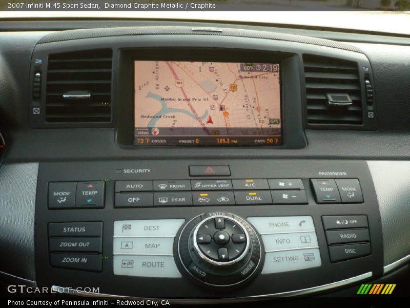 Diamond Graphite Metallic / Graphite 2007 Infiniti M 45 Sport Sedan