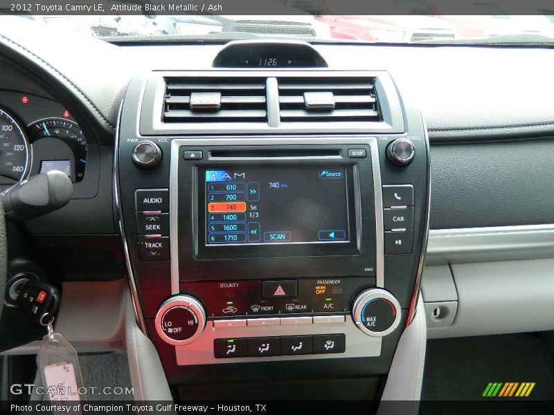 Attitude Black Metallic / Ash 2012 Toyota Camry LE