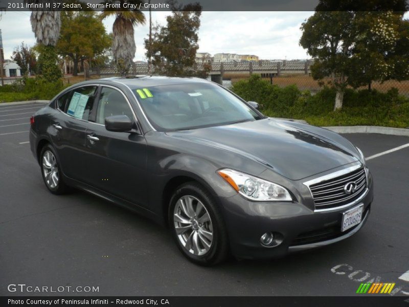 Storm Front Gray / Graphite 2011 Infiniti M 37 Sedan