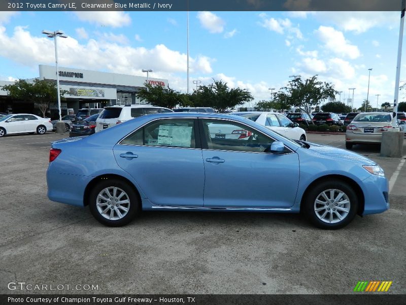 Clearwater Blue Metallic / Ivory 2012 Toyota Camry LE