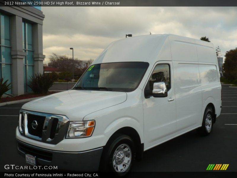 Blizzard White / Charcoal 2012 Nissan NV 2500 HD SV High Roof