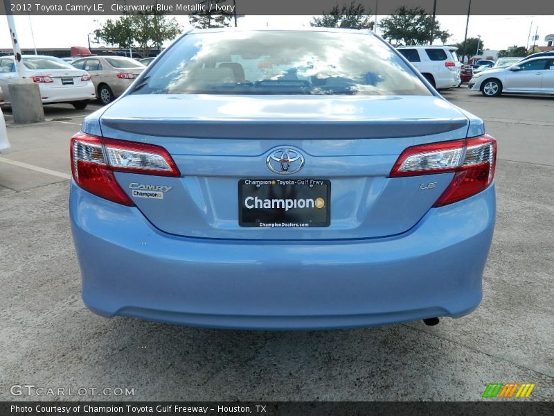 Clearwater Blue Metallic / Ivory 2012 Toyota Camry LE