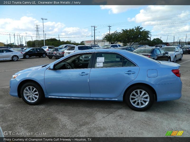 Clearwater Blue Metallic / Ivory 2012 Toyota Camry LE