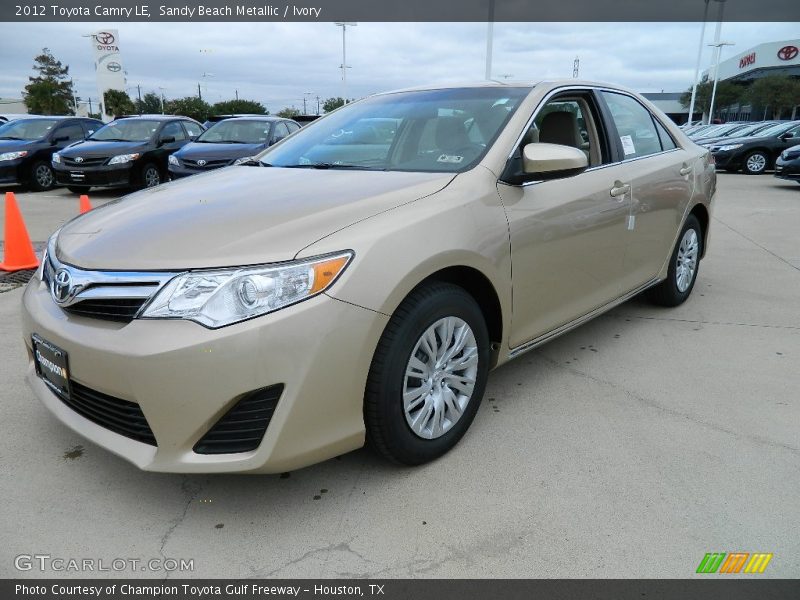 Sandy Beach Metallic / Ivory 2012 Toyota Camry LE
