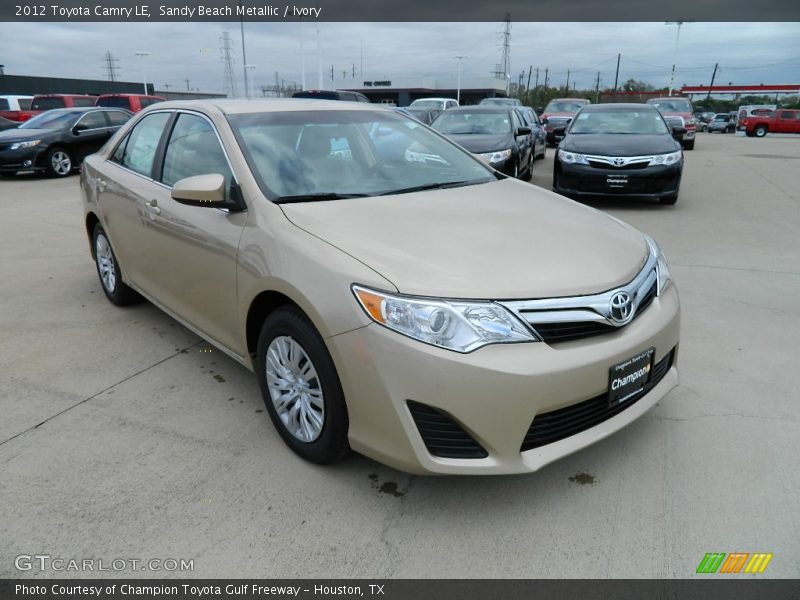 Sandy Beach Metallic / Ivory 2012 Toyota Camry LE