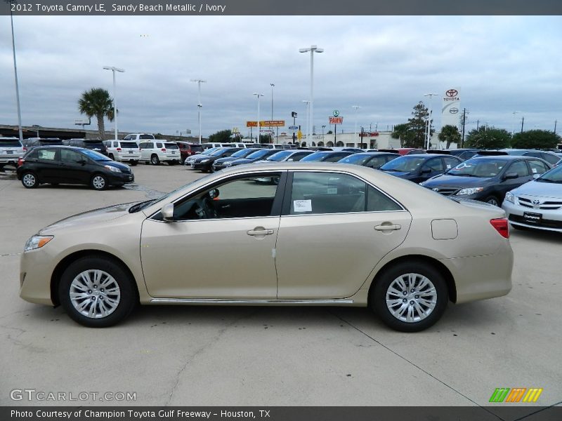 Sandy Beach Metallic / Ivory 2012 Toyota Camry LE