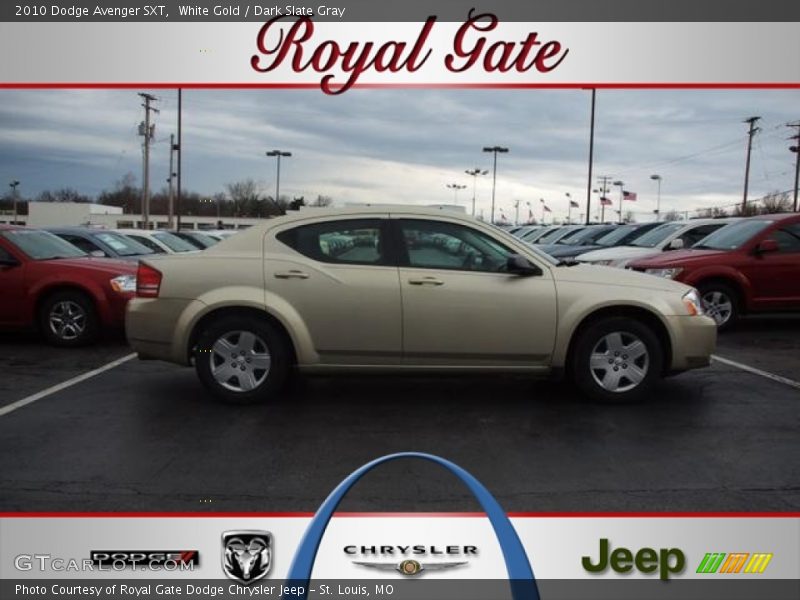 White Gold / Dark Slate Gray 2010 Dodge Avenger SXT