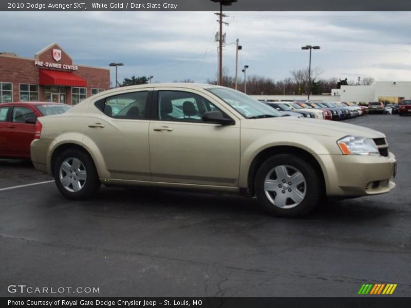 White Gold / Dark Slate Gray 2010 Dodge Avenger SXT