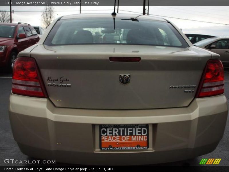 White Gold / Dark Slate Gray 2010 Dodge Avenger SXT