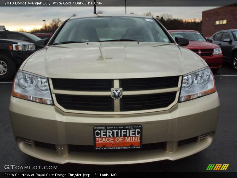 White Gold / Dark Slate Gray 2010 Dodge Avenger SXT