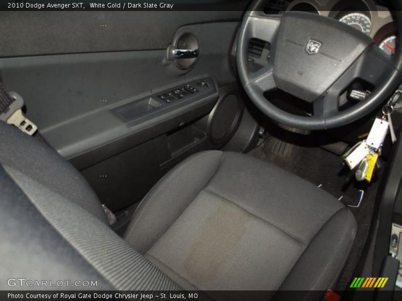 White Gold / Dark Slate Gray 2010 Dodge Avenger SXT