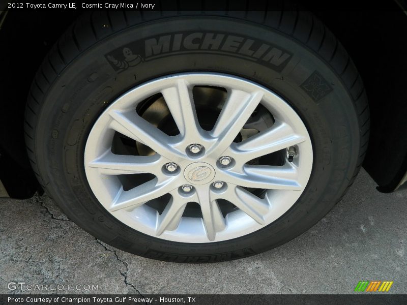Cosmic Gray Mica / Ivory 2012 Toyota Camry LE