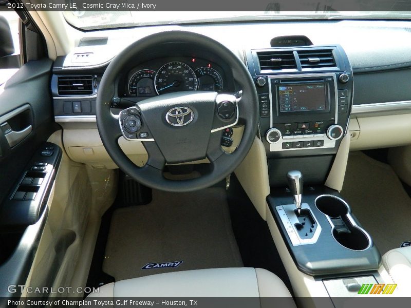 Cosmic Gray Mica / Ivory 2012 Toyota Camry LE