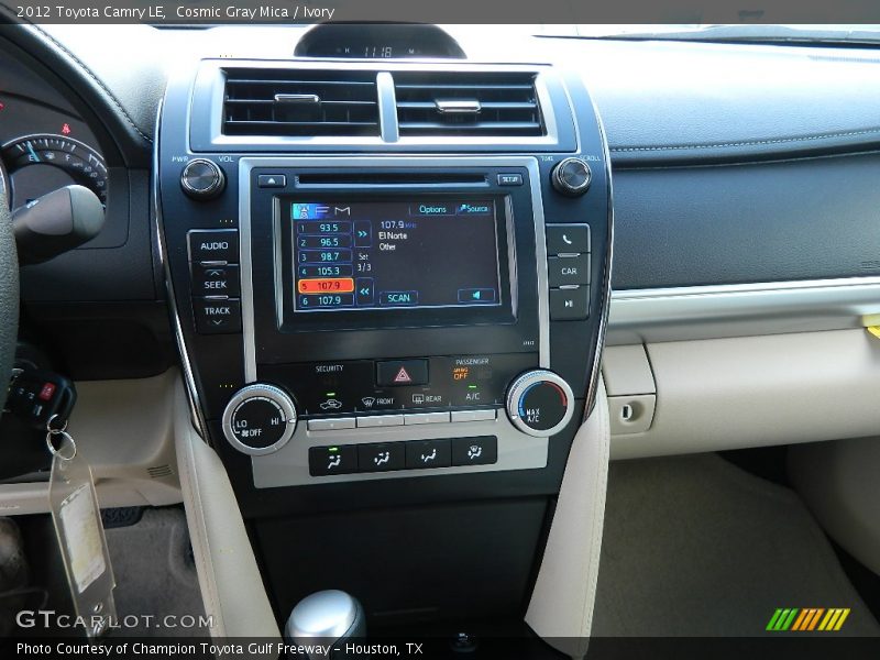 Cosmic Gray Mica / Ivory 2012 Toyota Camry LE