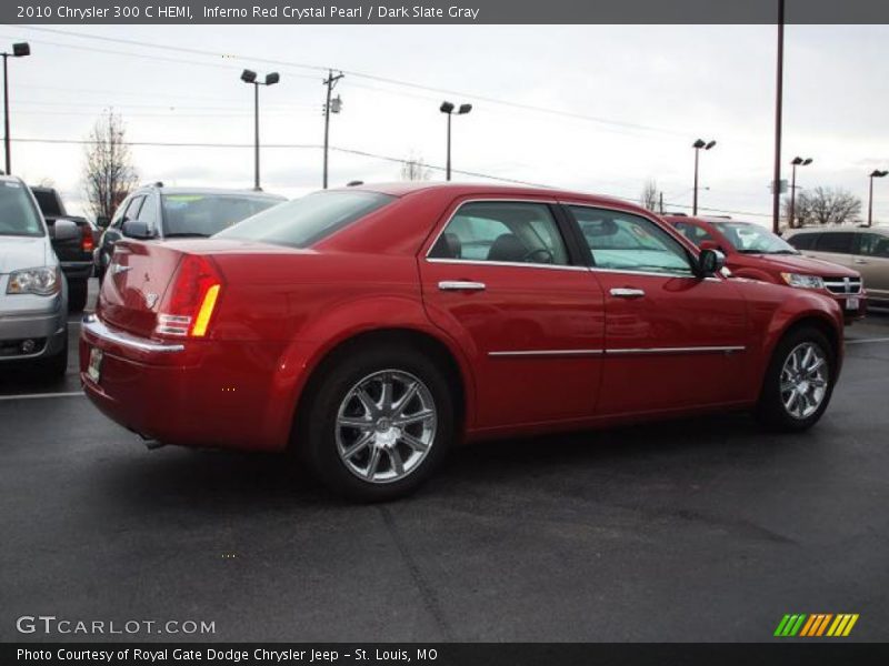 Inferno Red Crystal Pearl / Dark Slate Gray 2010 Chrysler 300 C HEMI