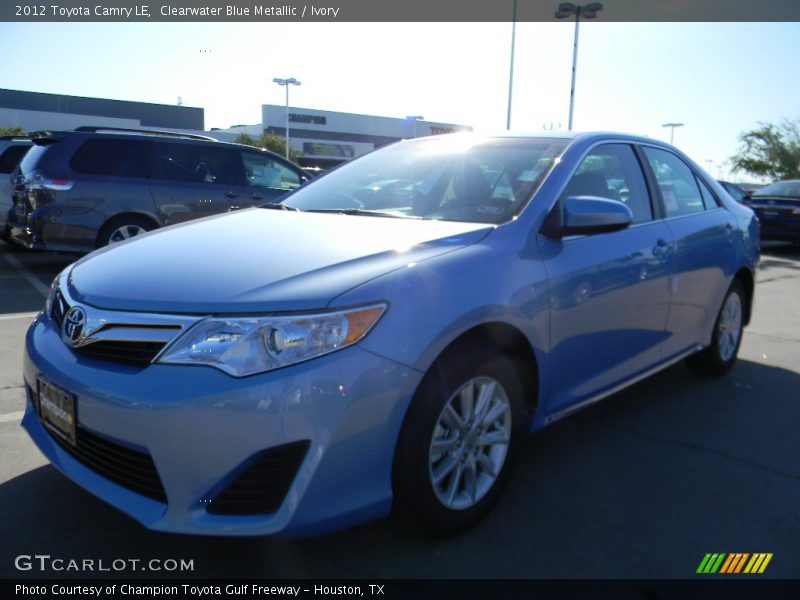 Clearwater Blue Metallic / Ivory 2012 Toyota Camry LE