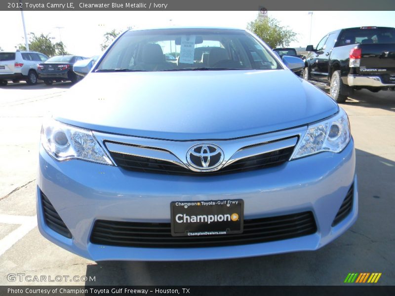 Clearwater Blue Metallic / Ivory 2012 Toyota Camry LE