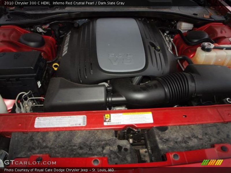 Inferno Red Crystal Pearl / Dark Slate Gray 2010 Chrysler 300 C HEMI