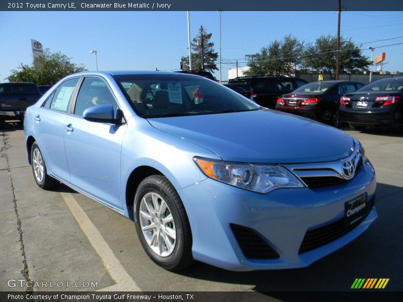 Clearwater Blue Metallic / Ivory 2012 Toyota Camry LE