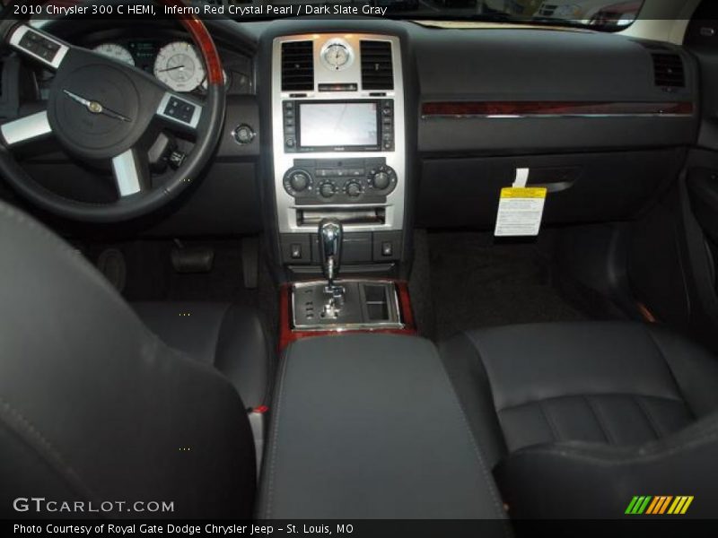 Inferno Red Crystal Pearl / Dark Slate Gray 2010 Chrysler 300 C HEMI